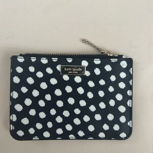 Kate Spade Black and White Polka Dot Card Case